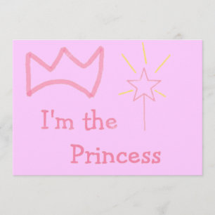 Invitation Princesse rose