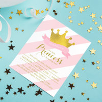 Princesse rose et or fête d'anniversaire