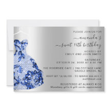 Princesse Royal Robe Douce 16e Blue Navy Princesse