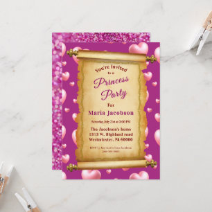 Invitation Princesse Royale Glitz et Glam