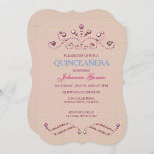 INVITATION PRINCIPE D'INVITATION DE QUINCEAÑERA