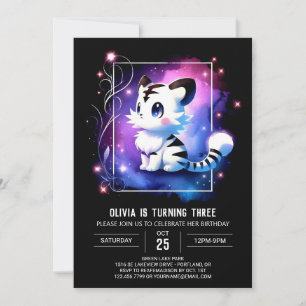 Invitation Printable Fun Tiger Anniversaire