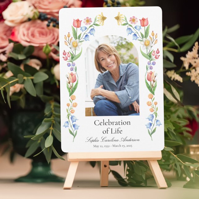 Invitation Printable Printable Flora Celebration of Life Prog (Créateur téléchargé)