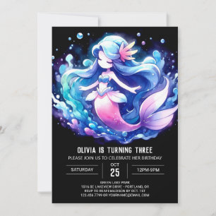 Invitation Printemps de sirène lunaire