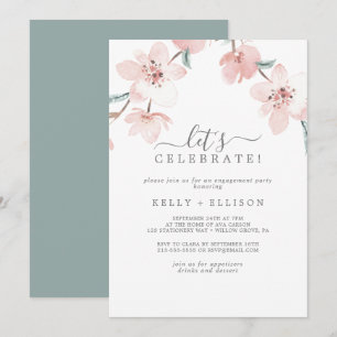 Invitation Printemps Fleur de cerisier Célébrons