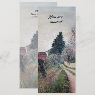 INVITATION PRINTEMPS PRÉCOCE DANS LE PAYSAGE TUSCAN
