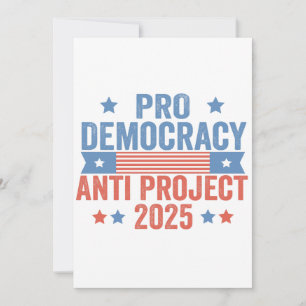 Invitation Pro Democracy Anti Project 2025 Trump républicain