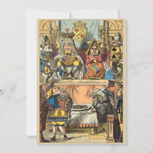 Invitation Procès d'Alice du Valet de Cœur Vintage