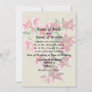 Invitation Produits de mariage cœur de lys Stargazer