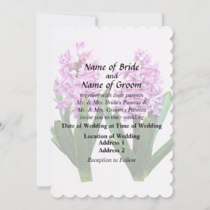 Invitation Produits de mariage Duo Jacinthe rose