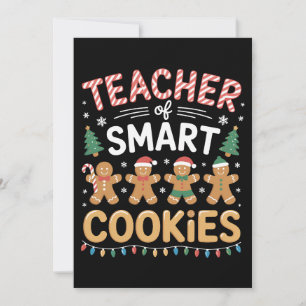 Invitation Professeur de biscuits intelligents au gingembre d