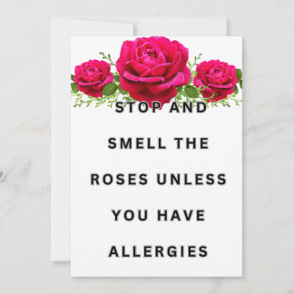 Invitation Profitez du rose