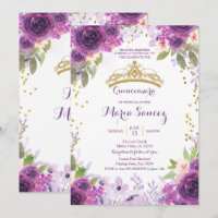 Invitation Profond Rose Mis Quince