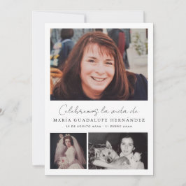 Invitation Programa Funéraire Cristiano en Español Funéraille