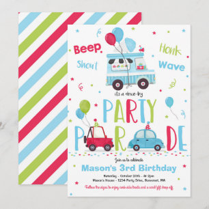 Invitation Promenade D'Anniversaire De Snow Cone Par Annivers