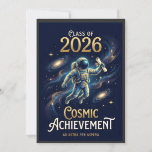 Invitation Promotion 2026 Réussite Cosmique Diplômés