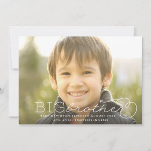 Invitation Promotion de la Grossesse photo Big Brother