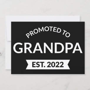 Invitation Promu À Grand-Père Est. 2022 II