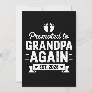 Invitation Promu pour être à nouveau grand-père en 2026, fami
