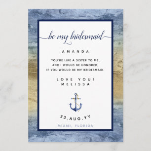 Invitation Proposition d'aide d'information bleue et or #Cart