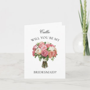 Invitation Proposition d'aide-mémoire de Bouquet de roses ros