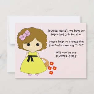 Invitation Proposition de Fleurs - Brunette