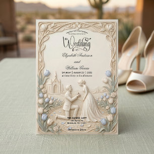 Invitation Proposition de jardin Art nouveau pour mariage tra