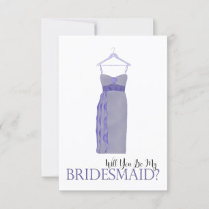 Invitation Proposition de la domestique Robe d'aquarelle