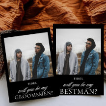 Proposition de mariage du meilleur témoin avec pho