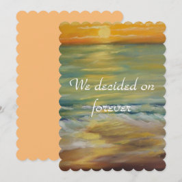 Invitation Proposition de plage de Sunset