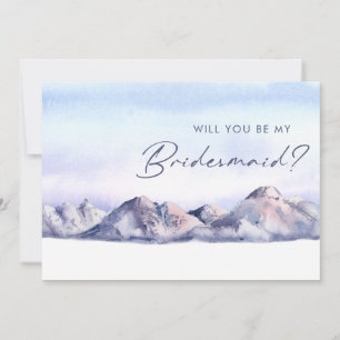 Invitation Proposition d'un Bridesmman sur le coucher du sole