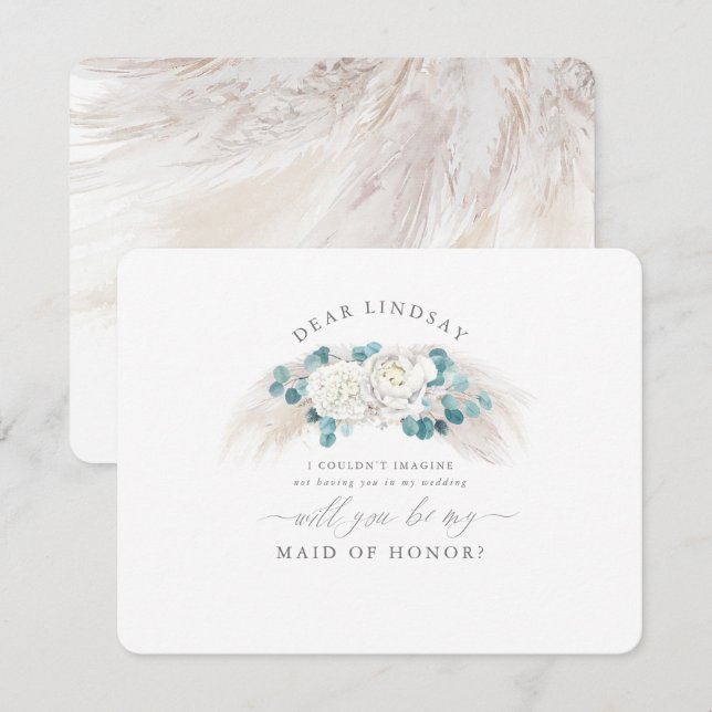 Invitation Proposition d'une servante de Pampas pour la verdu (Devant / Derrière)