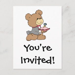 Invitation proposition ou conception de l'ours en peluche por