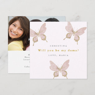 Invitation Proposition Papillon Dama Quinceanera Votre Propre