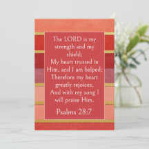 Psaume 28:7 Verset Biblique, Or Abricot Rouge Bour