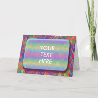 Invitation Psychédélique Vave Iridescente Blank