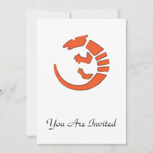 Invitation Pueblo Lizard - Design indien du sud-ouest