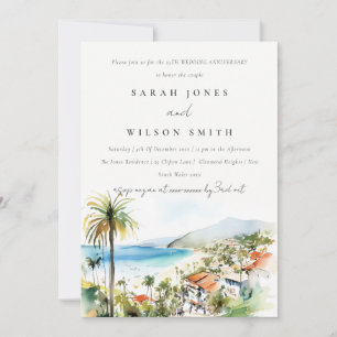 Invitation Puerto Vallarta Mexique Paysage Mariage Anniversai