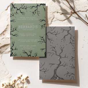 Invitation Puissant comme le Chêne Éffrayant Adulte Anniversa