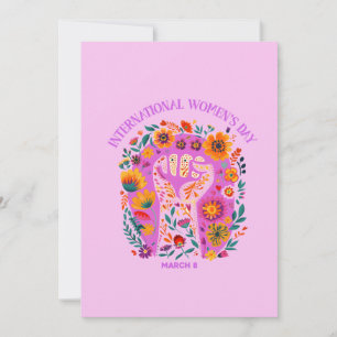 Invitation Puissante Fête Florale Internationale des Femmes
