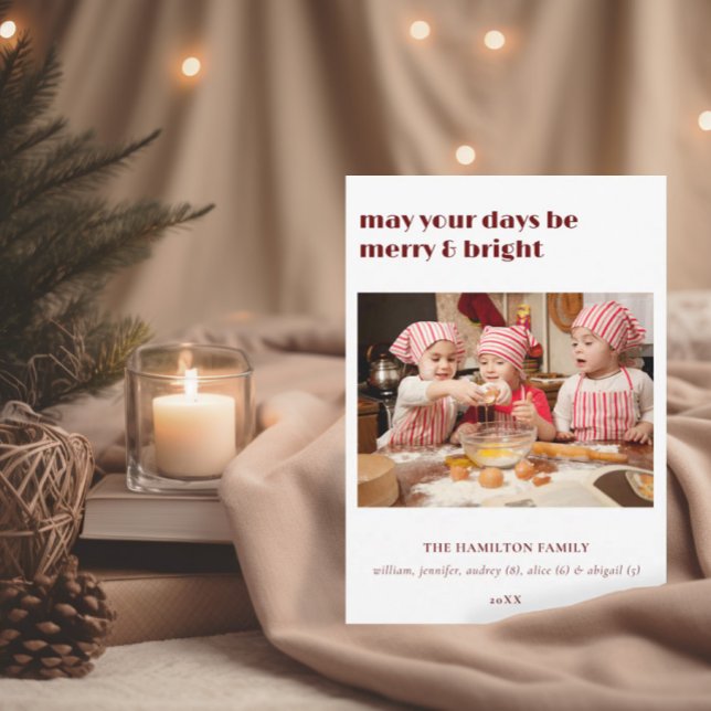 Invitation Puisse Vos Jours Être Joyeux & Bright Christmas Ca (Créateur téléchargé)