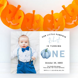 Invitation Pumpkin Boy 1ère fête d'anniversaire