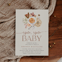 Invitation Pumpkin "Spice Spice Baby" Shower