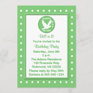 Invitation Pun amusant Enfants volant Birthday Party