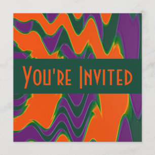Invitation puple orange super