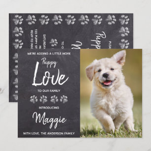 Invitation Puppy Love New Pet Chien Chien Chien Puppy Douche