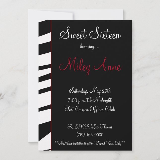 Invitation purbeng2, tu es invité à un doux 16... (Devant)