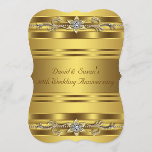 Invitation Pure Gold 50e fête du Mariage