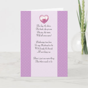 Invitation purple and white polka dot Be my bridemaid card