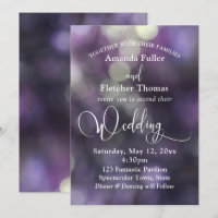 Purple Bokeh Lumière et typographie 32 Mariage 3